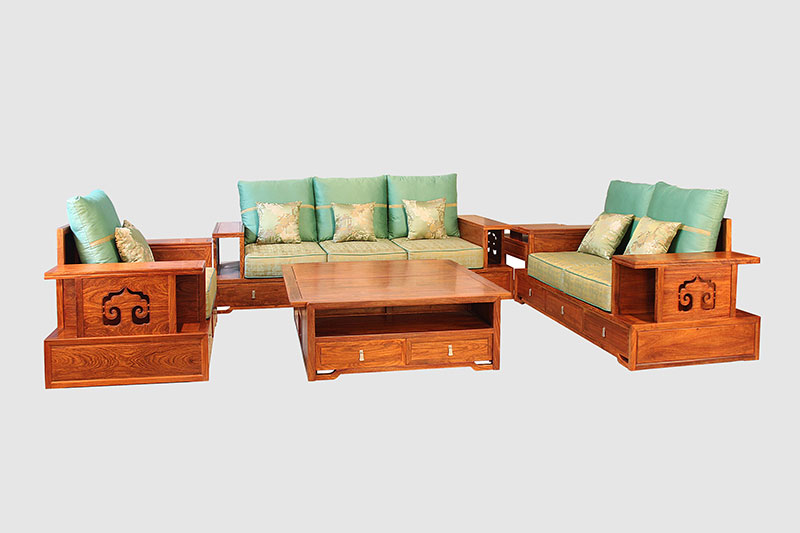 大同中式实木沙发简直太美了